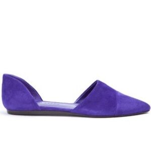 Jenni Kayne Suede D’Orsay Purple Flats